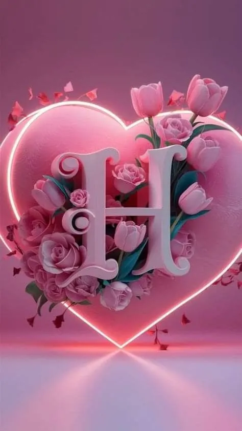 stylish h letter dp