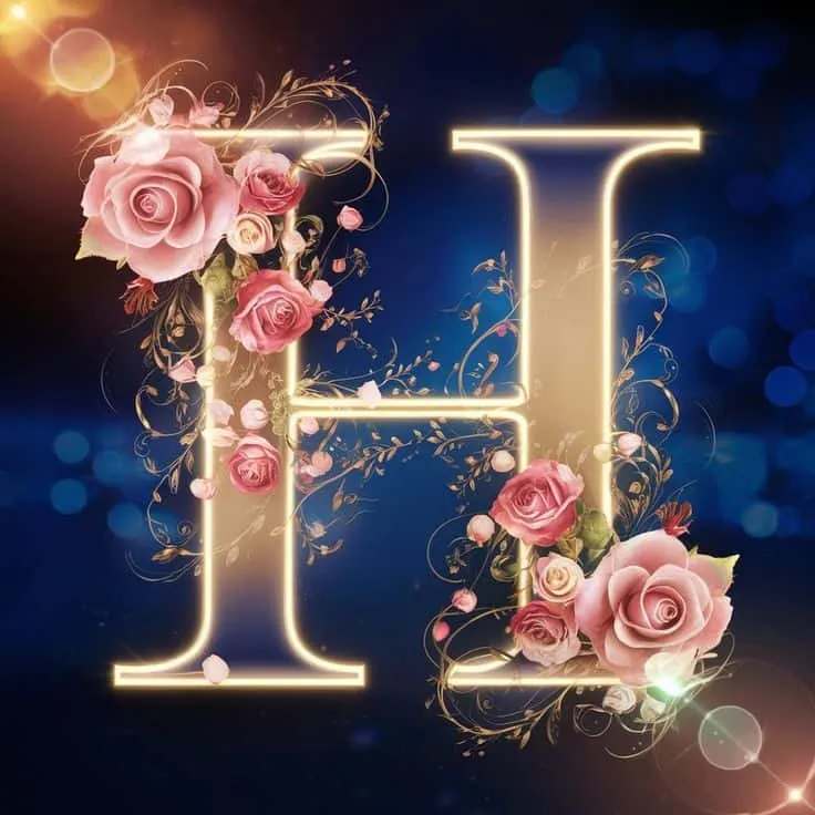 stylish h letter dp