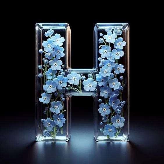 stylish h letter dp