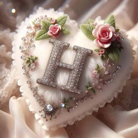 stylish h letter love images