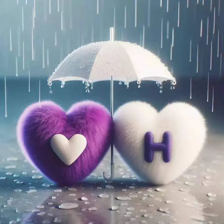 stylish h letter love images