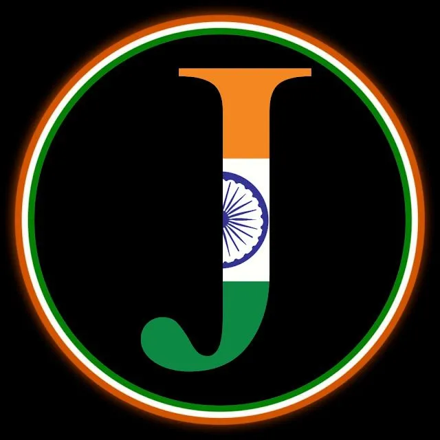 j letter indian flag