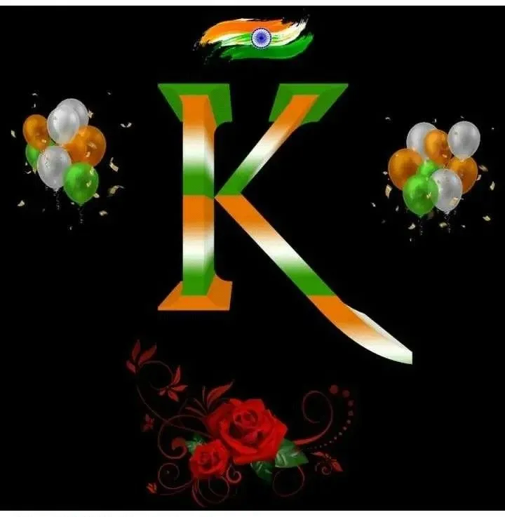 k letter indian flag