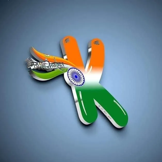 k letter tiranga image