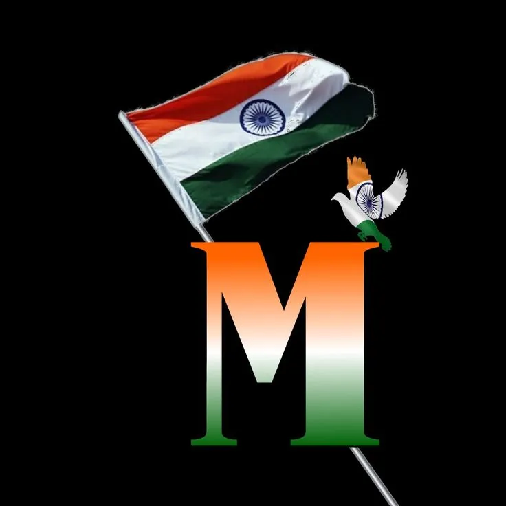 m letter indian flag