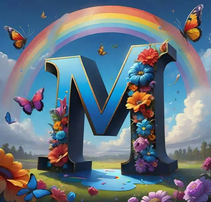 m letter wallpaper