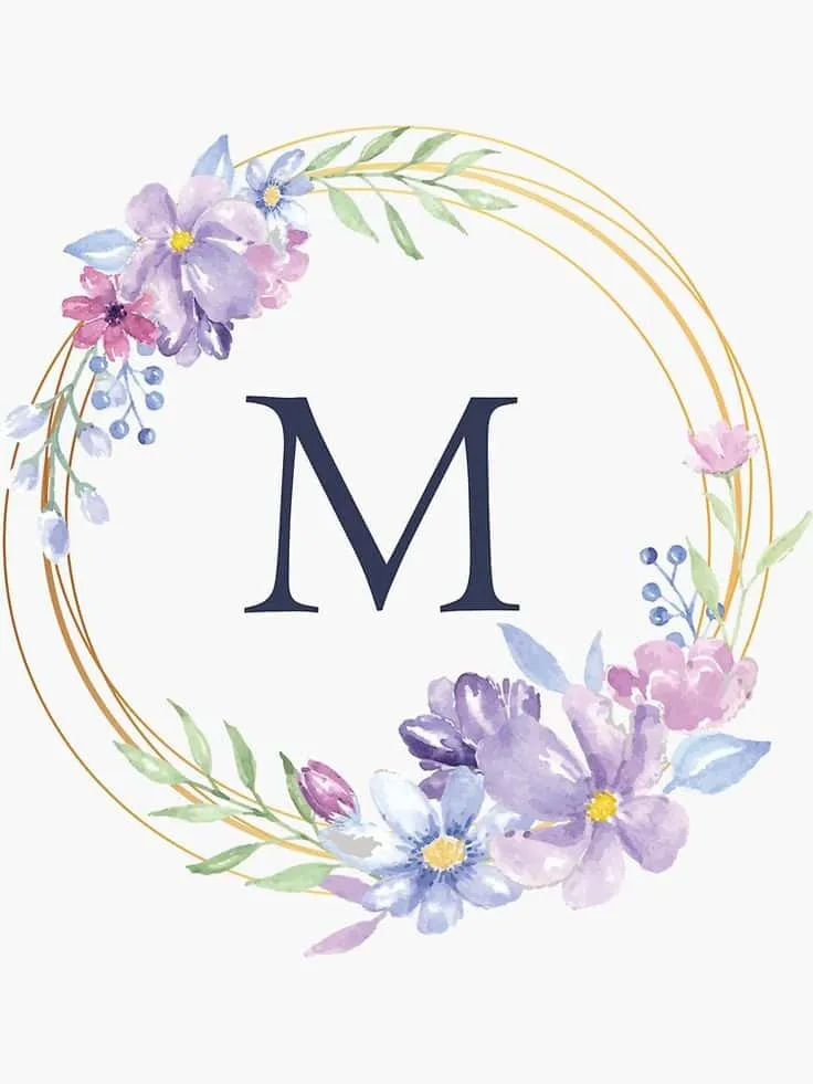 stylish m letter