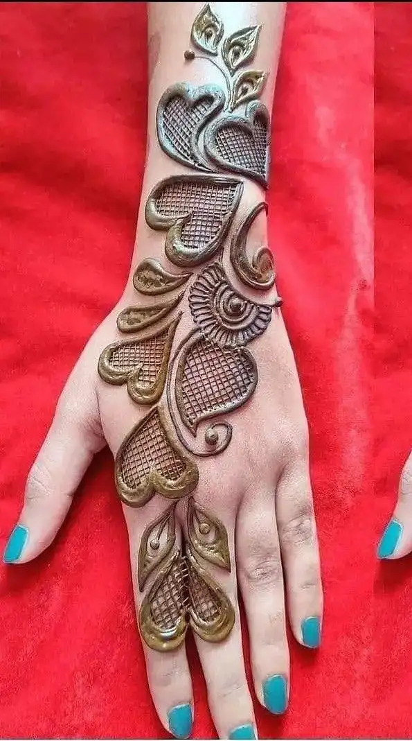 simple arabic mehndi design