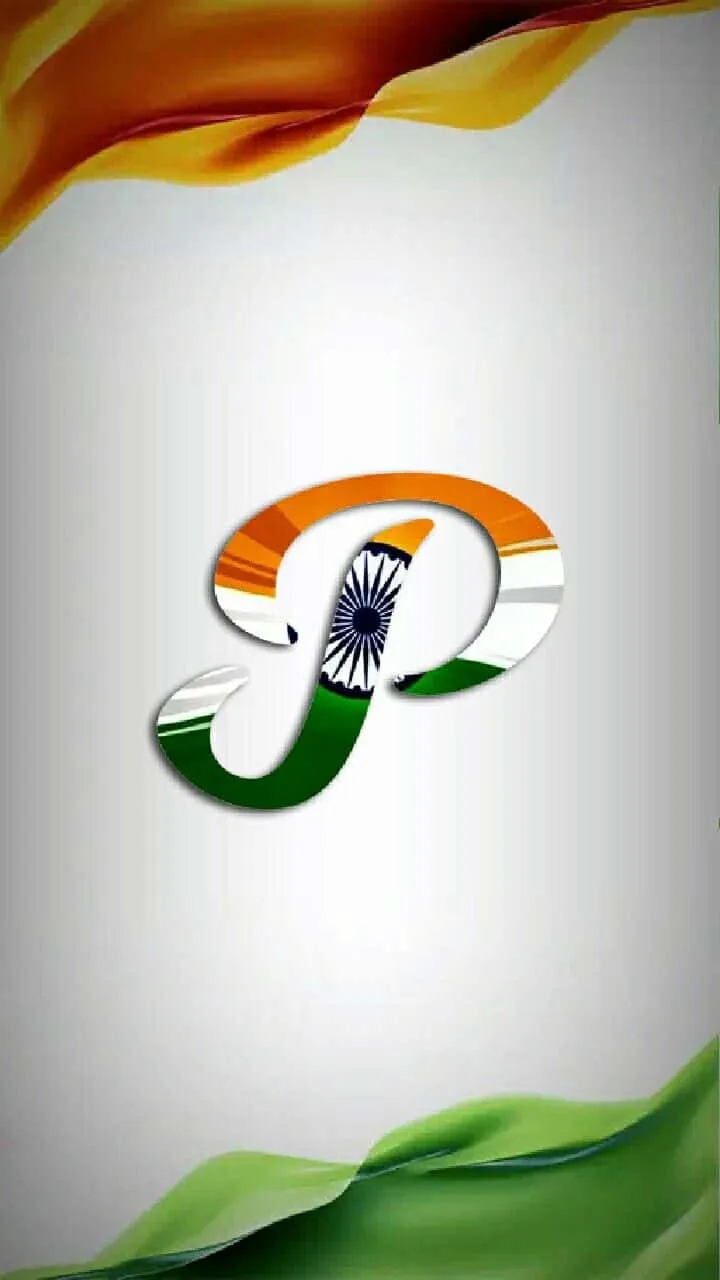 p letter indian flag