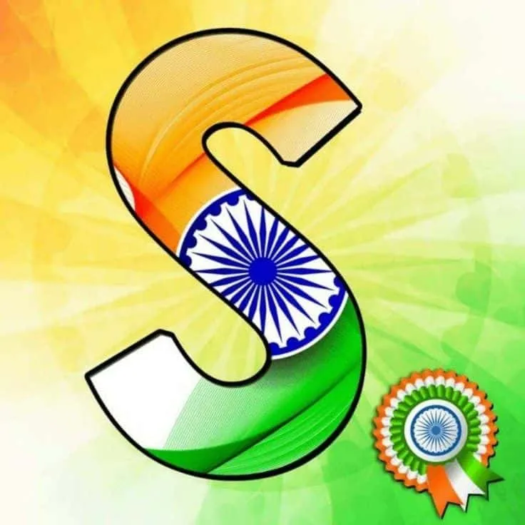 s letter indian flag images