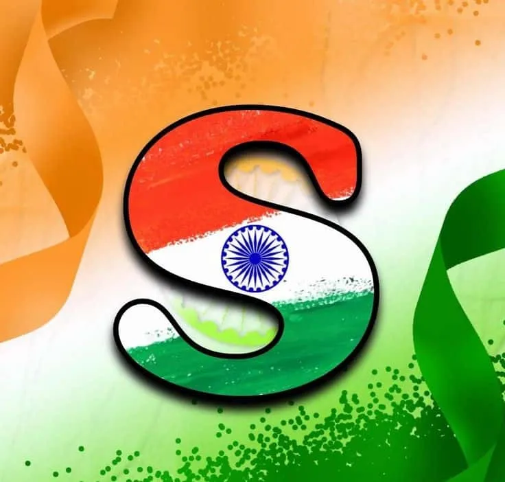 s letter indian flag