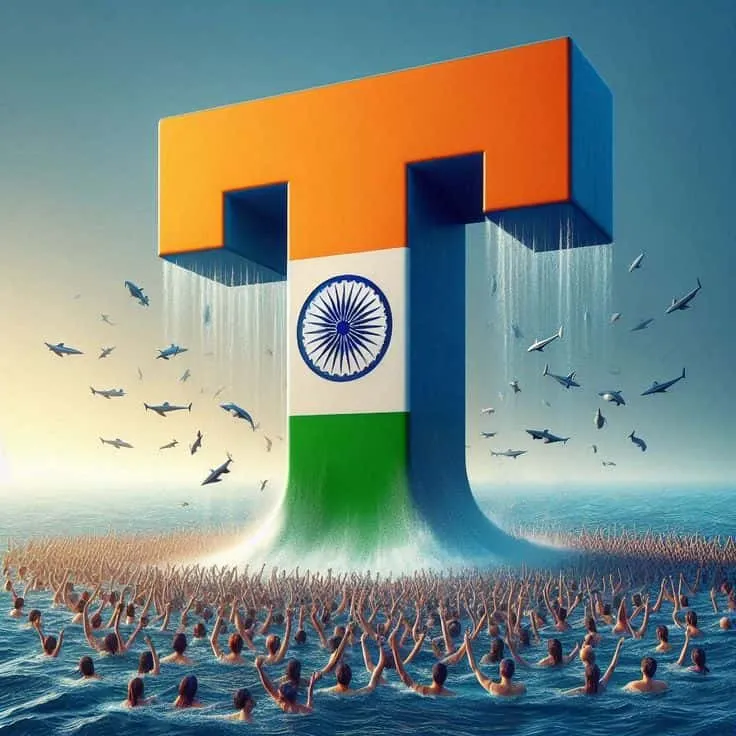 indian flag alphabet t