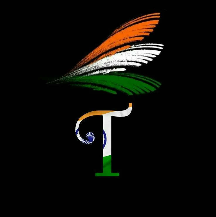 indian flag alphabet t