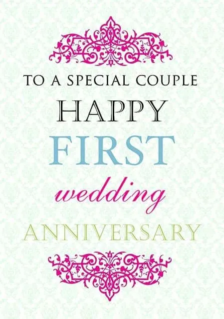 happy 1st anniversary wishes for couple