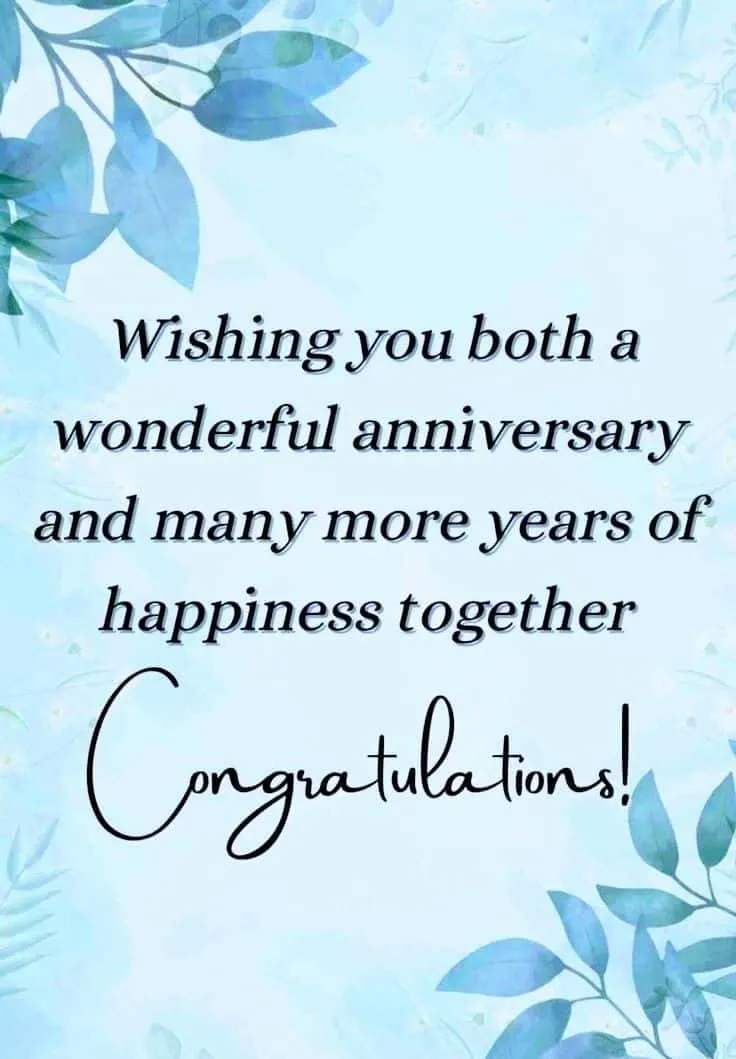 happy wedding anniversary wishes to a couple