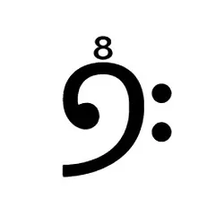 f clef ottava alta image
