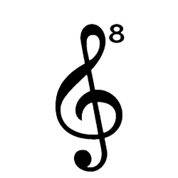 g clef ottava alta image
