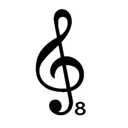 g clef ottava bassa image