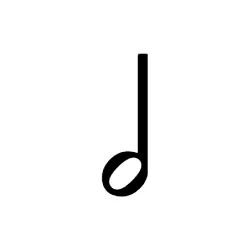 half note music symbol image