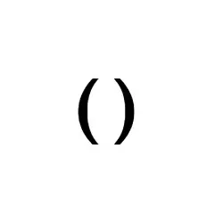 parenthesis notehead image