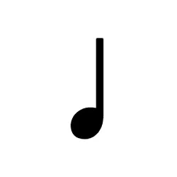 quarter note music symbol image