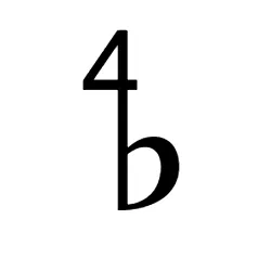 quarter tone flat music symbol image