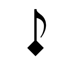 semiminima black music symbol image