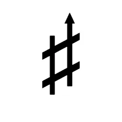 sharp up music symbol image
