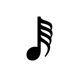 sixty fourth note music sign image
