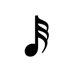 thirty second note music sign image