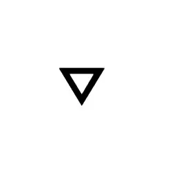 triangle notehead down white image