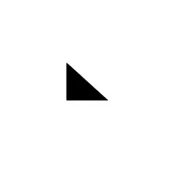 triangle notehead left black image