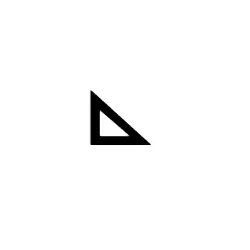 triangle notehead left white image