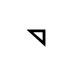 triangle notehead up right white image