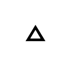 triangle notehead up white image